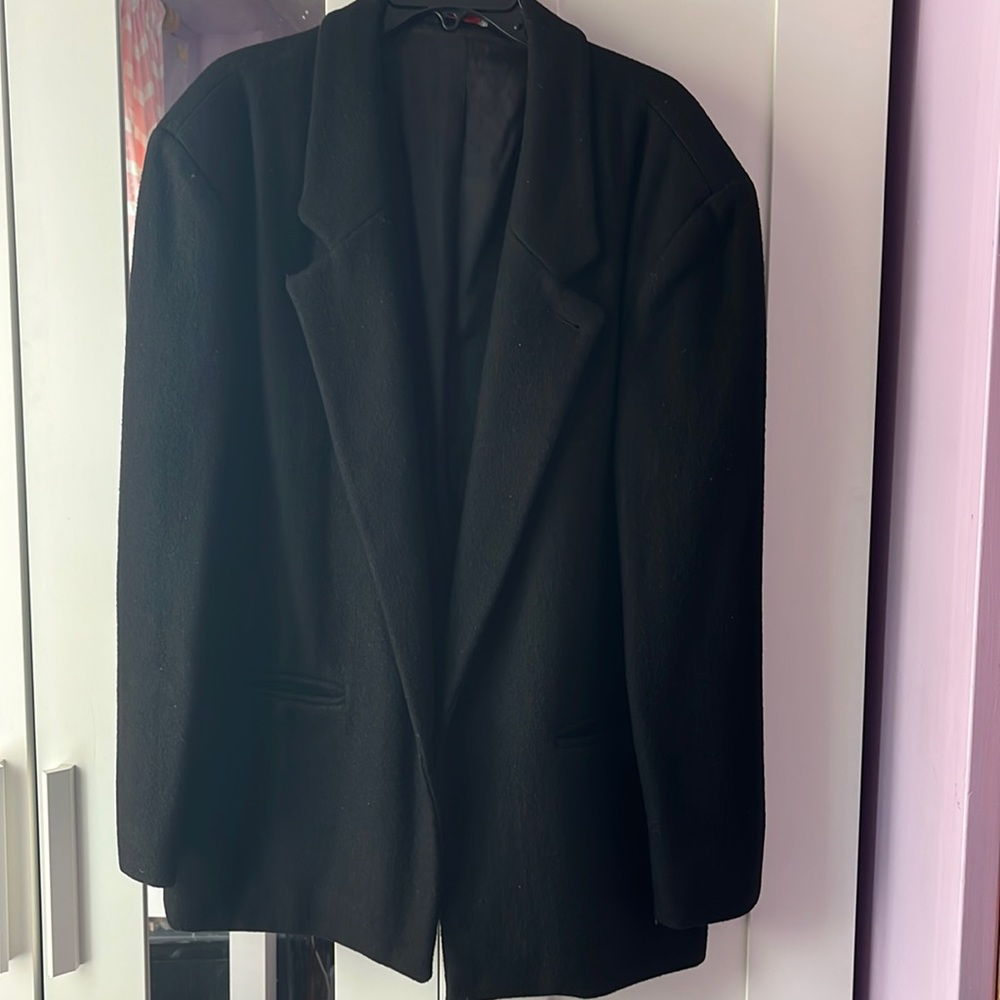 AMERICAN CRASFMEN BLACK BLAZER VINTAGE SIZE LARGE IN GOOD CONDITION